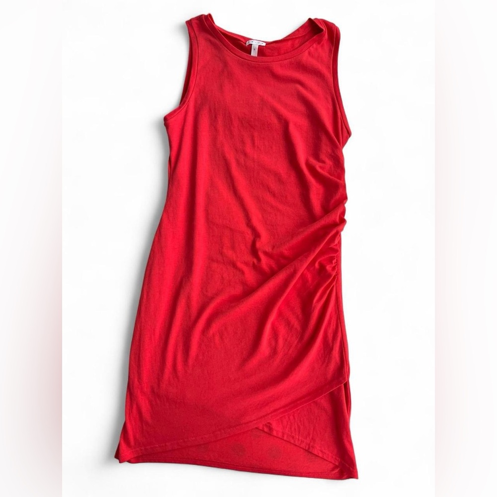 Leith Asymmetrical Red Dress